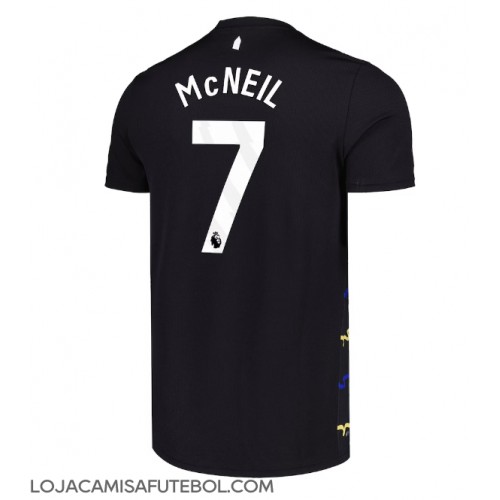 Camisa de Futebol Everton Dwight McNeil #7 Equipamento Alternativo 2025-26 Manga Curta